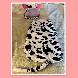 Skull & Bones Dog Costume Cow w/ Udders Halloween Outfit Pet Apparel - Size XXL
